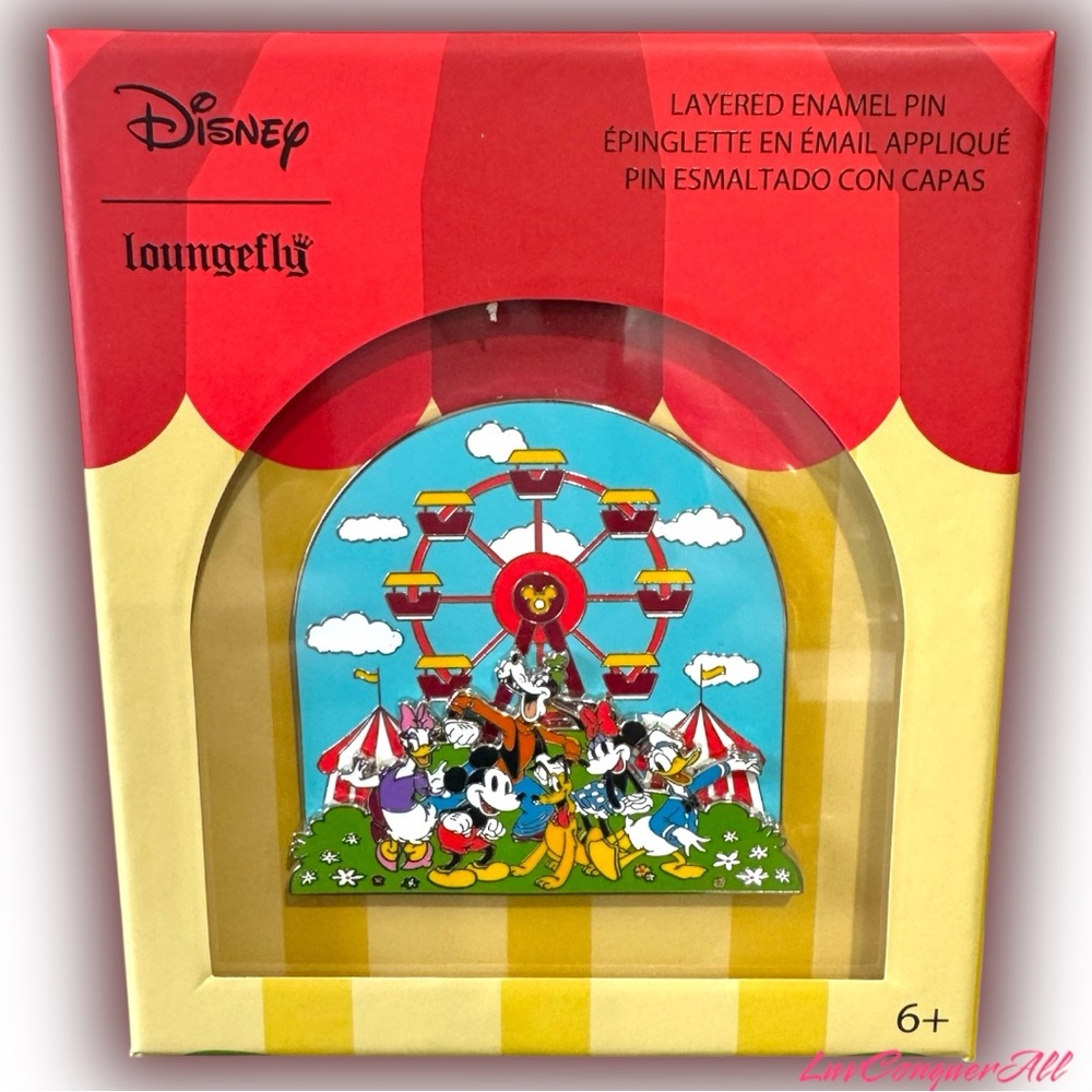 Loungefly Disney Mickey & Friends Fair Layered Limited Edition Enamel Pin